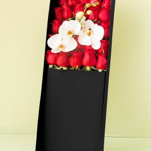 Orquídeas y Rosas en Caja